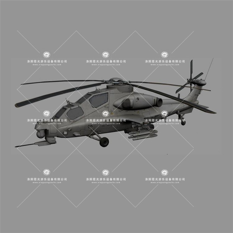 蔚县武装直升机3D模型